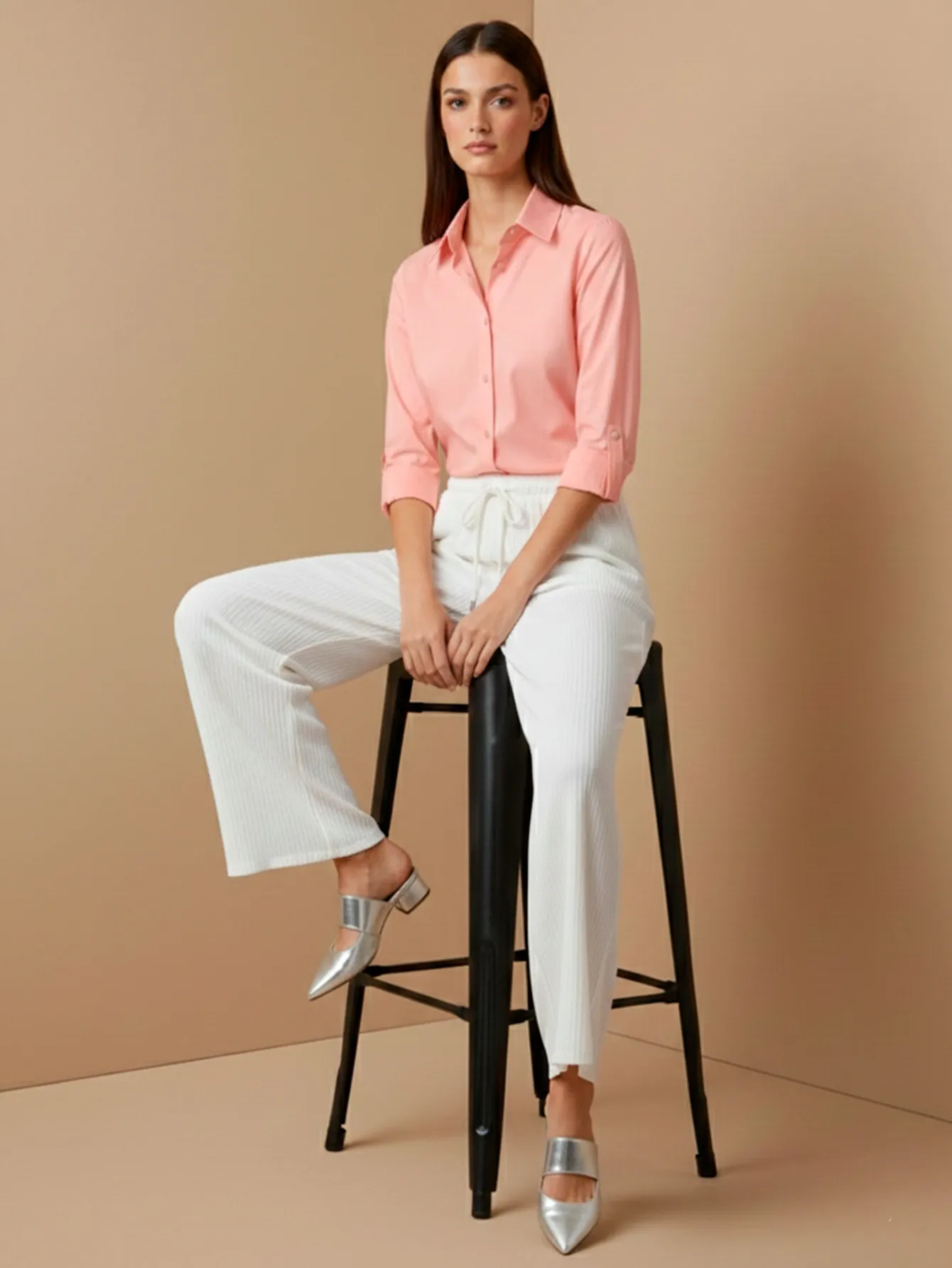 AD2625 PANTALON DE PIERNA ANCHA 9407